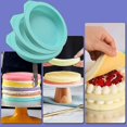 thumbnail image 2 of Round Silicone Cake Molds, 6 Pack Non-stick Silicone Mold For Baking, Cakes, Muffins And Resin Coasters - 4, 2 of 5