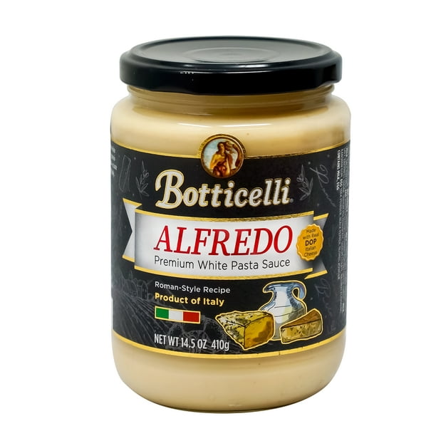 Botticelli Premium Alfredo Sauce Roman Style White Alfredo Pasta Sauce With Cheese Perfect For Fettuccine Chicken More Made In Italy 4 Count Walmart Com