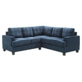 thumbnail image 3 of Glory Furniture Sandridge Microsuede Sectional in Navy Blue, 3 of 6