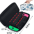 thumbnail image 3 of Herdesigns Butterfly Blue Floral Carrying Case for Nintendo Switch 2 with 20 Game Card Slots, Portable Travel Carry Case for Accessories and Console, 3 of 8