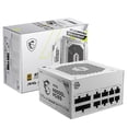 thumbnail image 1 of Fuente de Poder PC 850W Gamer MSI MAG A850GL PCIE5 WHITE 80 Plus Gold Modular, 1 of 7