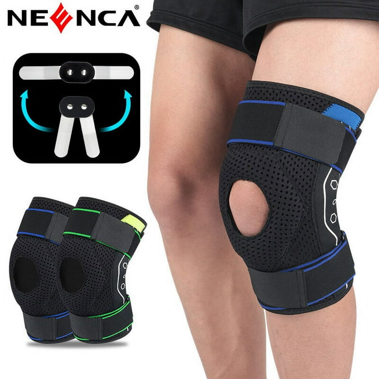Hinged Knee Brace Adjustable Knee Support Sleeve Wrap for Men&Women  Patellar Tendon Helping Relieve Strains ACL and MCL Injuries