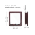 thumbnail image 6 of Deago Large Cat Door (Outer Size 10.9" x 9.8"), 4 Way Locking Cat Flap Door for Interior Exterior Doors, Weatherproof Pet Door for Cats & Dogs up to 27.5 lbs, 6 of 10
