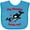 Turquoise, variant on Inktastic My Mommy Loves Me Orca Baby Boys or Girls Baby Bib