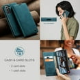 thumbnail image 6 of ETFAST Leather Wallet With Card Holder Zipper Phone Case For Samsung Galaxy S24 Ultra S23 FE S22 S21 S20 S10 S9 S8 High Quality Leather Phone Case, 6 of 10