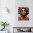 thumbnail image 4 of African American Woman Wall Art Black Art Poster Graffiti Canvas Painting Picture for Living Room, 4 of 5