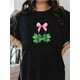 thumbnail image 1 of Lucky Shamrock, Trendy Irish Design Fashion Women's Sports Casual T-Shirt - Round Neck Short Sleeve Camisetas de verano para mujer, manga corta, cuello redondo, casual, lindo, con gráficos, camisetas, 1 of 7