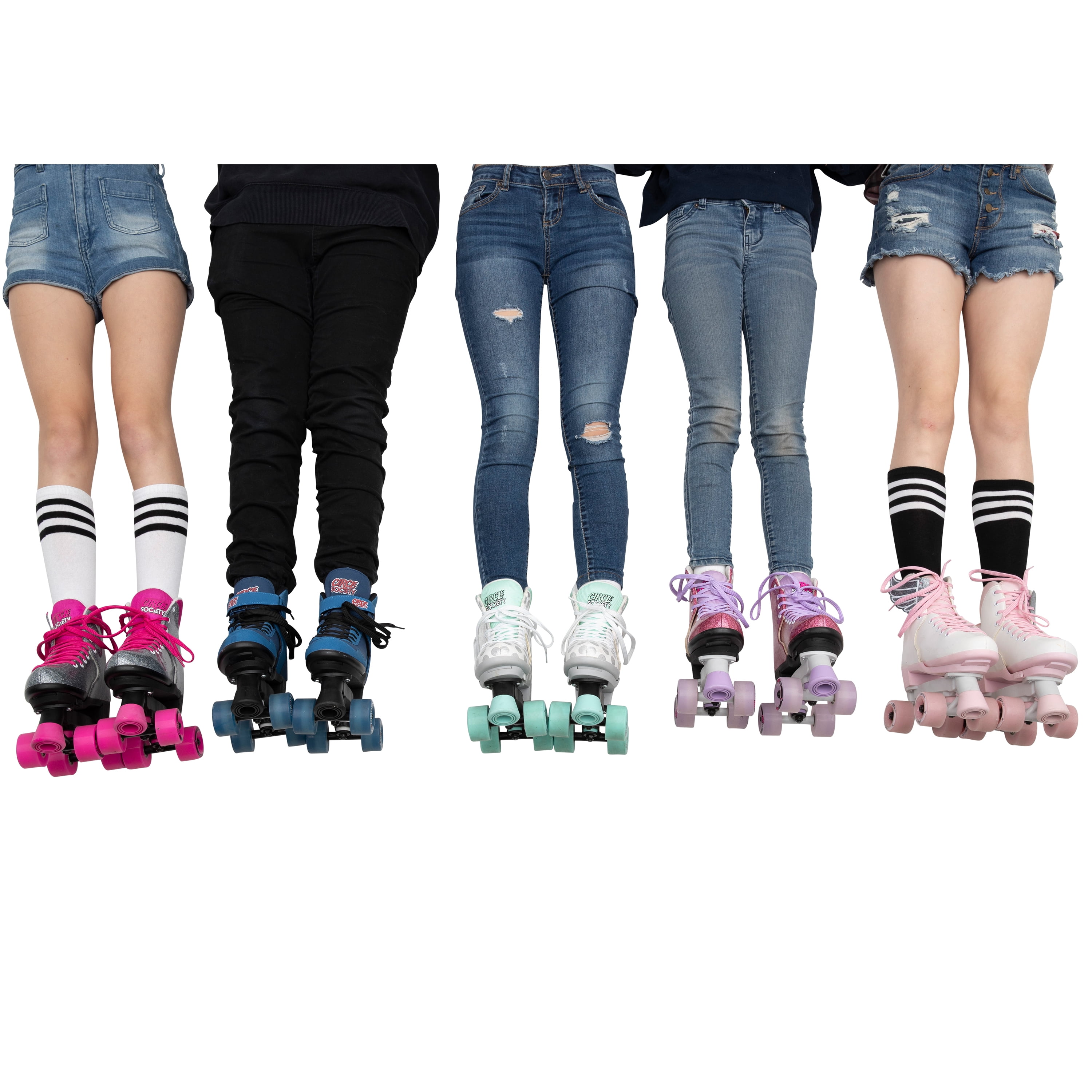 Circle Society Classic Adjustable Indoor and Outdoor Childrens Roller Skates Craze Sugar Drops