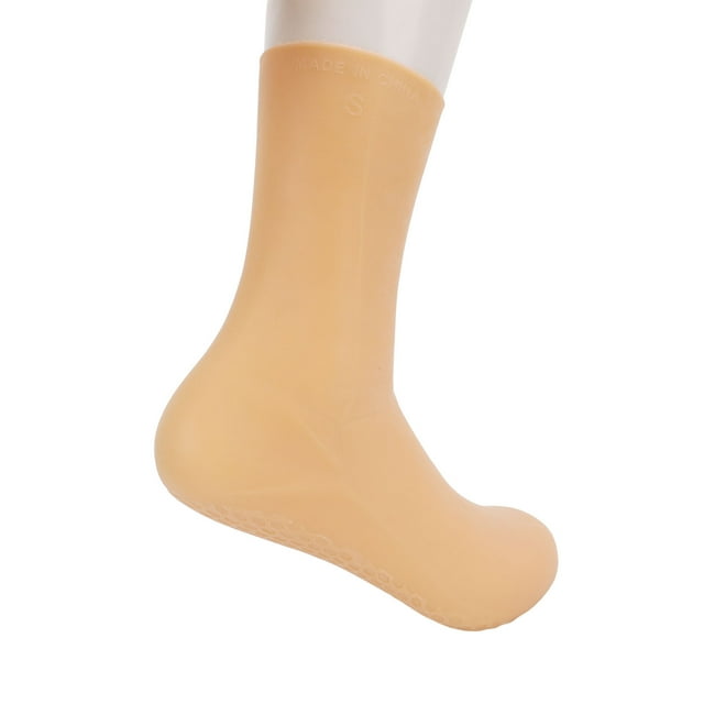 Silicone Spa Pedicure Socks, Nourishing Elastic Silicone Moisturizing Socks for Calluses S,L
