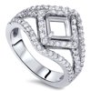 Pompeii3 3/4ct Fancy Princess Cut Diamond Engagement Setting