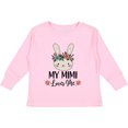 thumbnail image 3 of Inktastic My Mimi Loves Me Granddaughter Bunny Girls Long Sleeve Toddler T-Shirt, 3 of 5