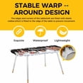 thumbnail image 4 of Black Christmas Table Cloths for 8 Foot Rectangle Tables, Santa Snowman Snowflake Gifts Elk Patio Waterproof Elastic Fitted Tablecloths, Washable Rectangular Table Cover for Camping, 4 of 8