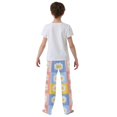 thumbnail image 4 of FORMRS Boys Pajama Pants with Pockets Size 9-10Y Kids Lounge Sleep Bottoms, Light Blue Daisy, 4 of 8