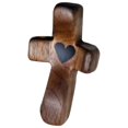 thumbnail image 4 of kusrkot Handheld Wooden Cross Christian Gift Meditation Mini Wood Holding Hand Cross, 4 of 9