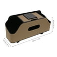 thumbnail image 2 of FONWILYO Car Back Seat Organizer Beige Plastic Storage Box with Extra Cup Holder and Hanging Design, 2 of 7