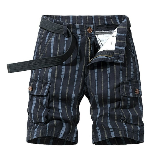 IROINNID Men's Casual Workout Shorts Breathable Outdoor Bermuda Shorts With Multi-Pocket