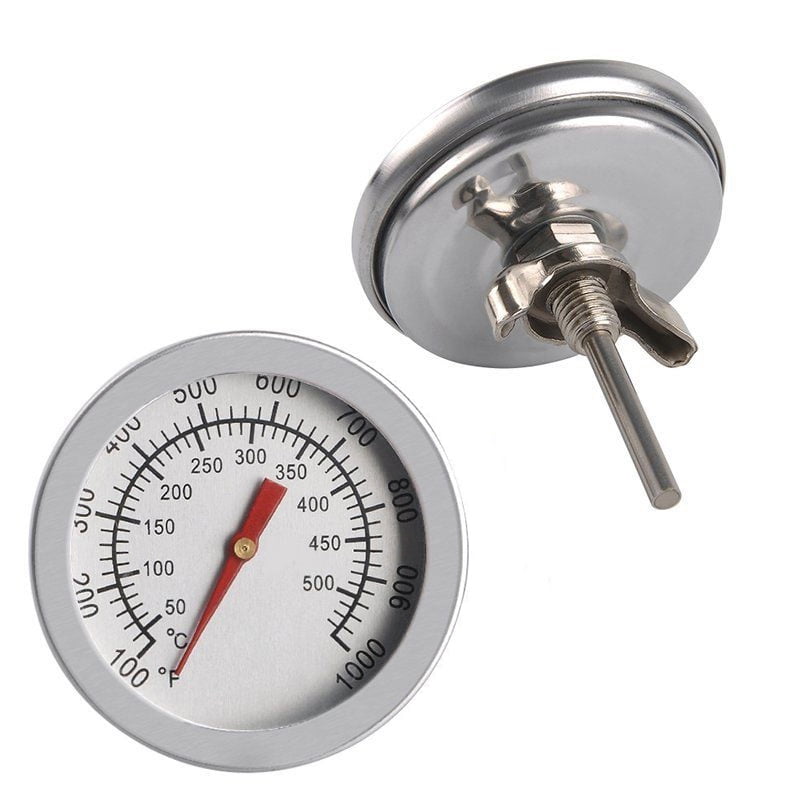 Stainless Steel Barbecue BBQ Smoker Grill Thermometer Temperature GaugeS 50-500 