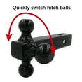 thumbnail image 5 of Hyper Tough Trailer Hitch Steel Tri-Ball Mount, Class III/IV Towing, Black, Automotive Accessories, unit weight 10 lbs, 5 of 11