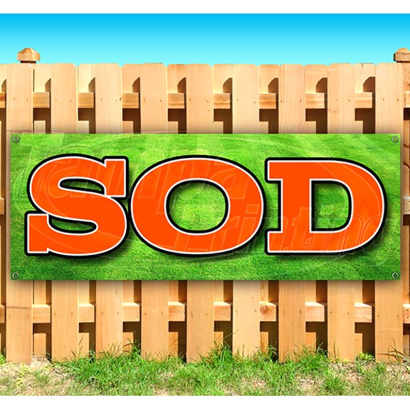 Sod 13 oz Vinyl Banner With Metal Grommets