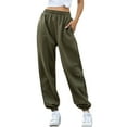thumbnail image 4 of hirigin Women's Closed Bottom Sweatpants with Pockets High Waist Workout Jogger Pants Casual Trousers S, 4 of 6