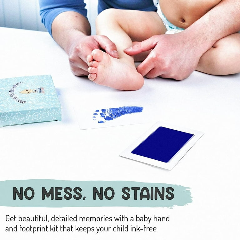 No-touch Inkless Baby Hand and Footprint Kit Painless Perfect Prints  Without a Drop of Ink on Your Child Inkless Print Kit blue 