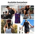 thumbnail image 5 of Uemuo Colorful Snake Pattern Men's Sleeveless T-Shirt,Muscle Athletic Tank Top, Moisture-wicking Quick-dry Breathable Classic Tee Top for Gym Run Outdoor Sports-Large, 5 of 8