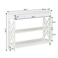 thumbnail image 4 of Convenience Concepts Titan One-Drawer Console Table with Shelves in White Wood, 4 of 8