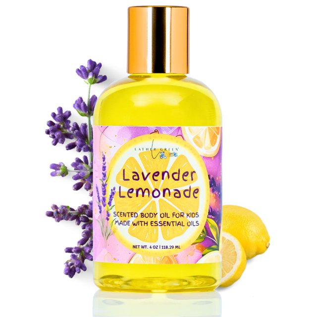 Lavender Lemonade Kids Natural Body Oil - 4 oz by LatherGreen