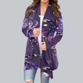 thumbnail image 1 of LOVZFMLL Cardigan pour Femmes Imprimés Halloween Cardigan à Manches Longues Veste, 1 of 7
