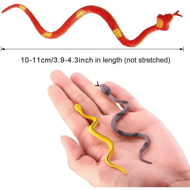 Set De 2 Serpientes De Goma De 70 Cm | Realistas Y Elásticas | Juguetes De Broma Y Decoración