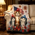 thumbnail image 4 of EGNMCR Throw Blanket Patriotic Throw Blanket Soft Lightweight Flannel Fleece Independence Day Blanket For Bed Office Travel Air Conditioned Room Summer Nap Small Size Flannel Throw Blanket, 4 of 6