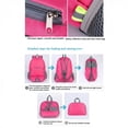 thumbnail image 3 of hulanddfd Backpack Foldable Waterproof Backpack with Front Zipper Pocket 12.6"x16.14"x4.72" Fluorescent Color Daypack for Camping Travel Hiking Gift for men and women Pink, 3 of 10
