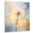 thumbnail image 2 of Designart "White Dandelion love expression III" Floral Metal Art Print, 2 of 5