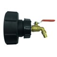 thumbnail image 1 of Adaptadores de Bidón IBC de Latón Duraderos Rosca 100 mm 3.94 Pulgadas Salida de 45 degree 14mm 14 mm shamjiam Adaptador de tanque de agua IBC de 1000L, 1 of 8