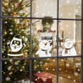 thumbnail image 3 of Juego de pegatinas electrostáticas de Papá Noel, muñeco de nieve, alce, ventana, copo de nieve, pegatina de pared, decoración navideña para el hogar, Año Nuevo, 2024, 1 Juego, 3 of 4