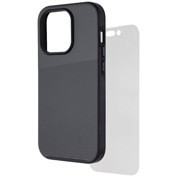 Axessorize Essential Bundle for iPhone 14 Pro with Case/Screen Protector/Adapter