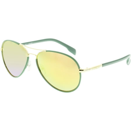 Guess Women's GF0261-32G-59 Green Aviator Sunglasses