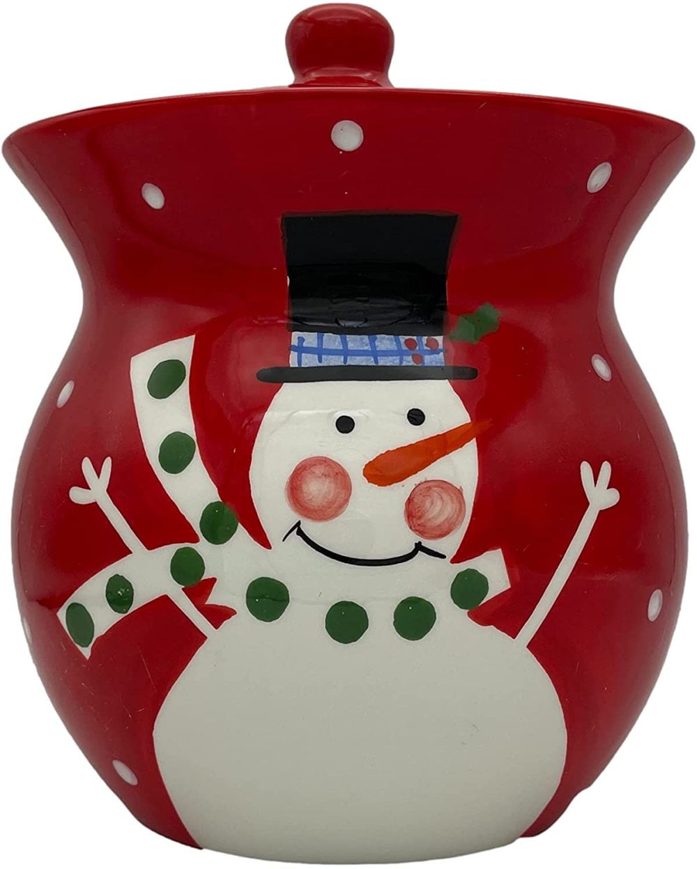 Hand Painted Ceramic CollectionGet Them All SALE Christmas Snowman Cookie Jar 
