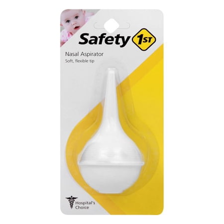 Safety 1st Large Nasal Aspirator: Manual Inhaler for Babies, Easy-to-Use Plastic Design