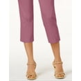 thumbnail image 3 of JM Collection Women's Embellished Pull on Capri Pants Pink Size XX-Large, 3 of 3