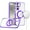 Purple, variant on For Samsung s25/s24 Matching Color Frame Strong Magnetic Ring Circle Transparent HQ Thick Hybrid - Red