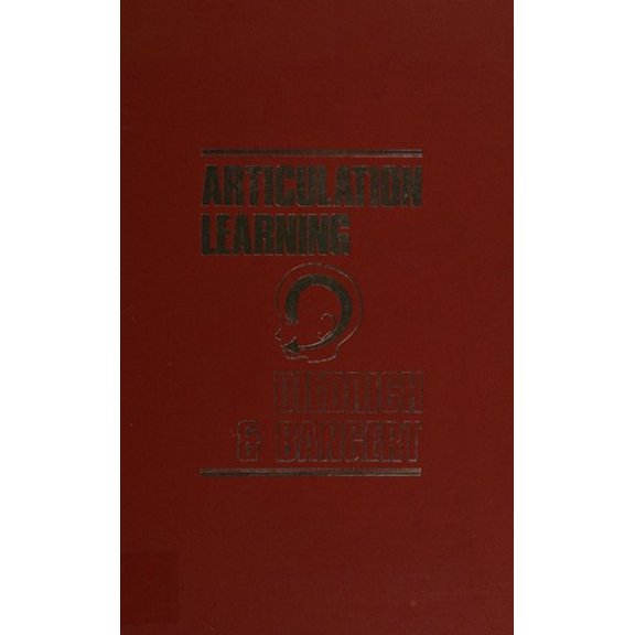 Pre-Owned Articulation Learning (Hardcover) 9780933014596