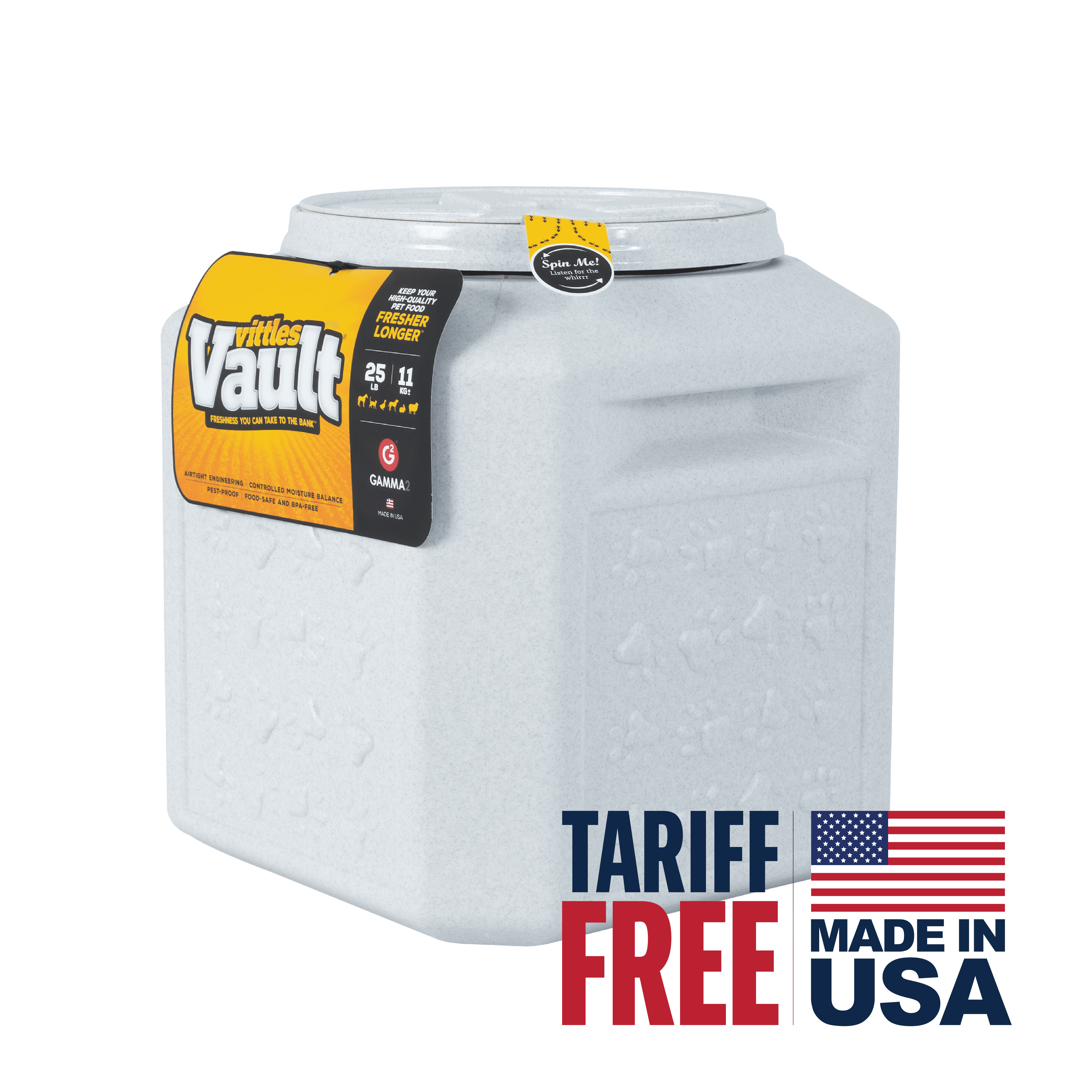 Gamma2 Vittles Vault Airtight Dog Food Storage, Large Size with