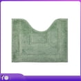 thumbnail image 4 of Ultra Soft Bathroom Floor Mat U-Shaped Contour Mat for Toilet Base, High Water Absorbent Thickened Shower Rug, Non-Slip Comfort Foot Mat for Bathroom Floor, Quick Dry Home Bath Mat, 20*16in, Green, 4 of 7