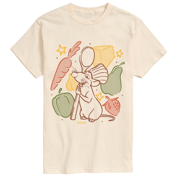 Ratatouille - Remy Fall Food Grid Short Sleeve Graphic T-Shirt