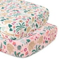 thumbnail image 7 of The Peanutshell Crib Bedding Set for Baby Girls, Bright Safari, 5 Pieces, 7 of 7