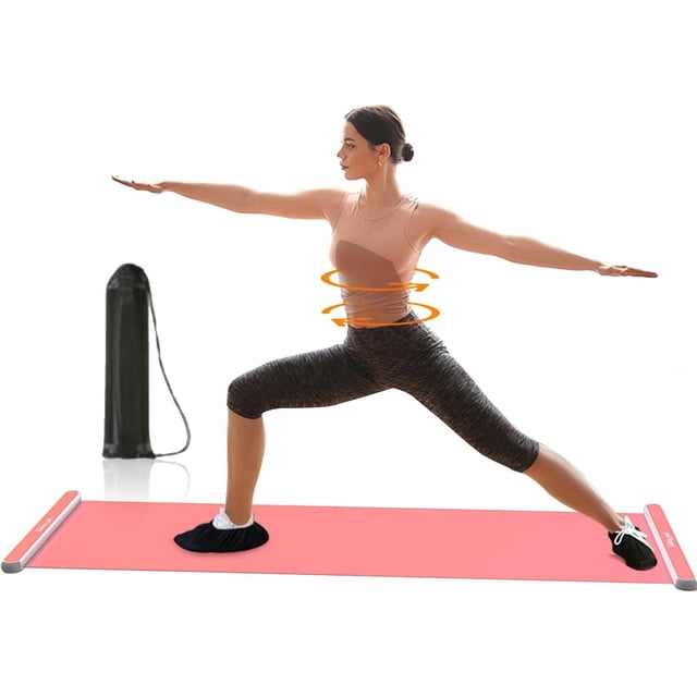 Slide Board for Workouts, Non-Slip Exercise Sliding Mat for Home Gym, Cardio & Strength Training Equipment for Lunges, Planks, and Core Exercises