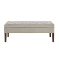 thumbnail image 2 of Plush Tufted Storage Bench Velvet with Wood Frame, 48 " Stylish Seating Solution for Bedroom, Living Room, or Entryway, 2 of 7