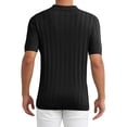thumbnail image 3 of CAMISA POLO DE HOMBRE INSPIRE CHIC, TEXTURA DE PUNTO, CUELLO PUNTO, MANGA CORTA, TALLA 2XL, NEGRO, 3 of 6