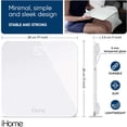 thumbnail image 4 of iHome Digital Battery Powered Bathroom Scale 397 lbs FSA and HSA Eligible, White, 4 of 6